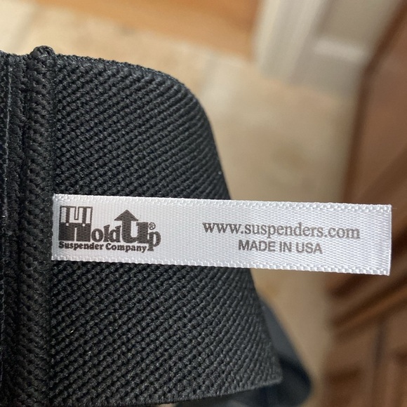 Hold up Suspender company black suspenders OS - Picture 4 of 7